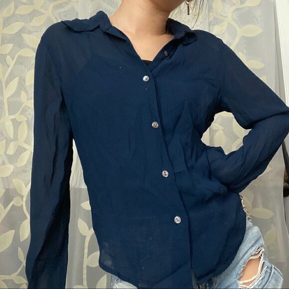 Armani exchange button up blouse - Picture 10 of 12